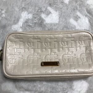 Gianfranco Ferre wristlet off white clutch
